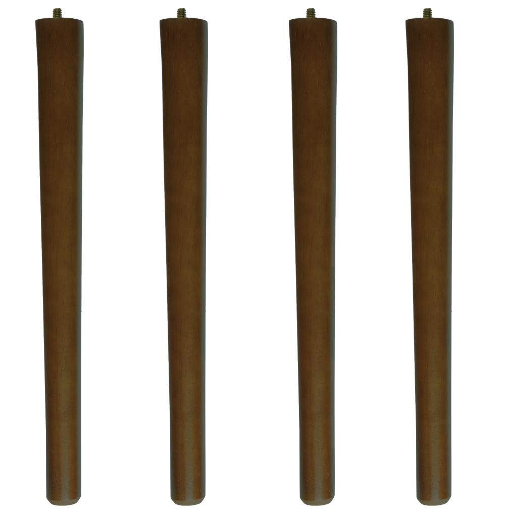 Set of 4 Brown Wooden Legs